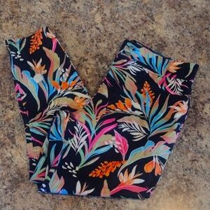 Terra & sky tropical pull on pants size 1X